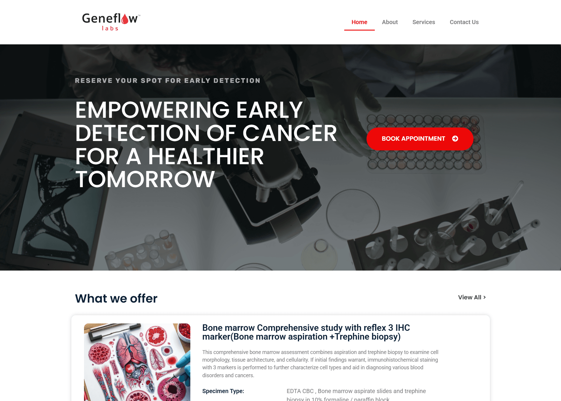 Geneflow Labs - Test Booking System