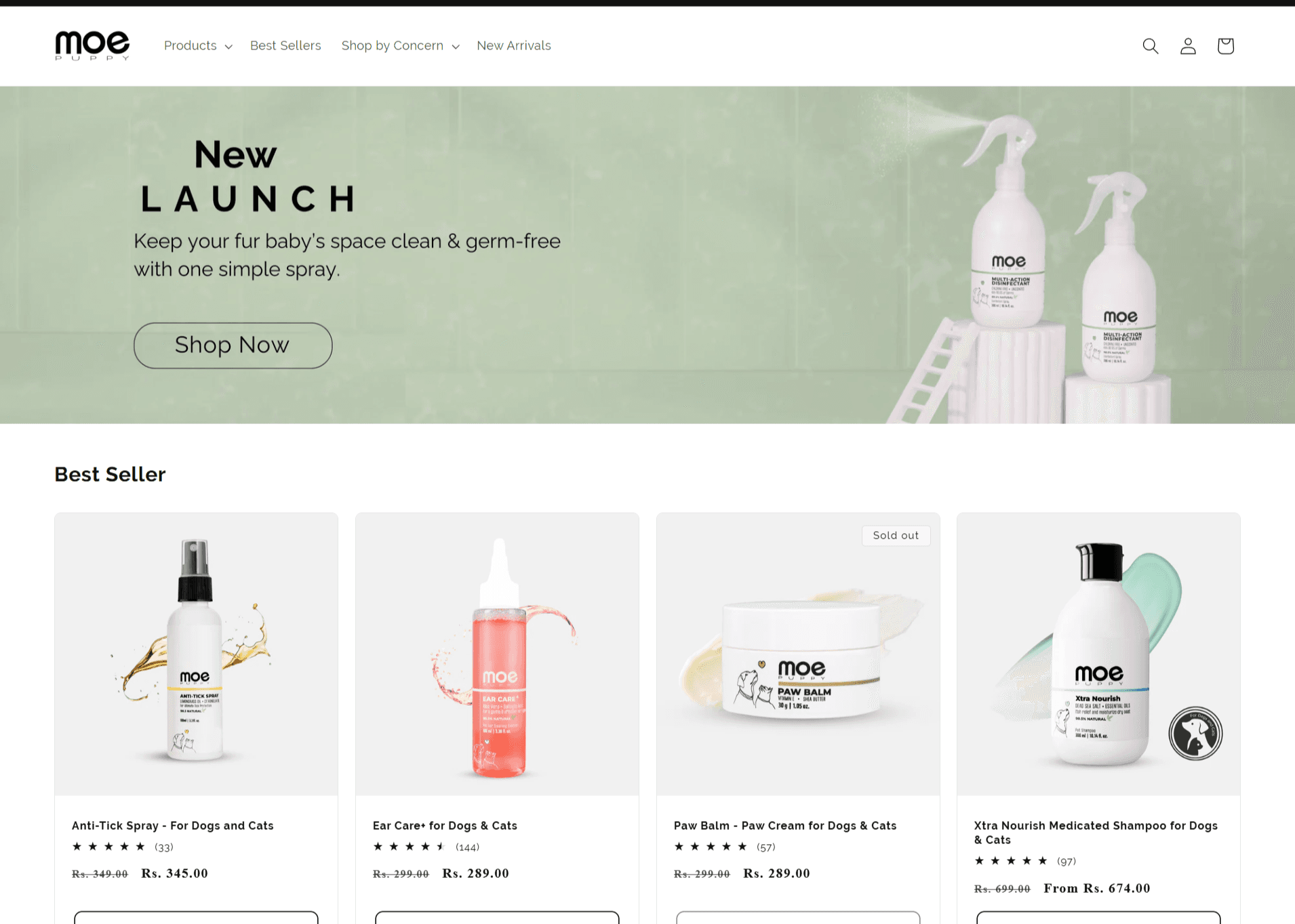 MoePuppy – Pet Wellness E-Commerce Store