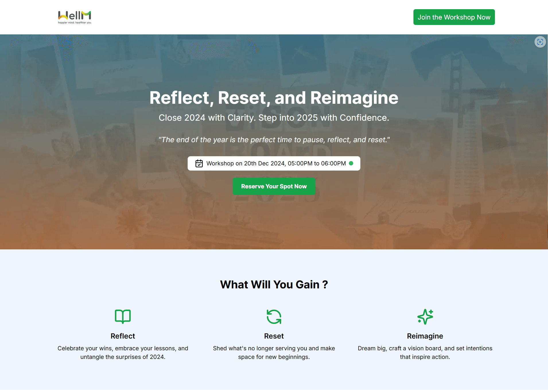 WellM – Workshop Page